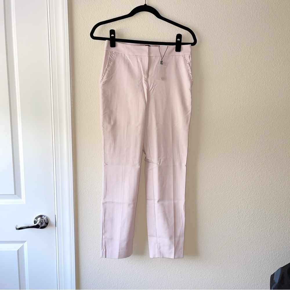 NWT Express Columnist Ankle Mid Rise Trousers Suit Pants - Size 2 R, pink